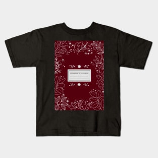 Aesthetic Floral Composition Book Kids T-Shirt